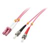 LINDY 46351 LWL-Duplexkabel LC/ST OM4 2m