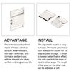METALLIXITY Side Quick Release Buckle (3.8cm/1.5") 1Pcs, Metal Adjustable Buckles - for Backpack Strap, Silver Tone