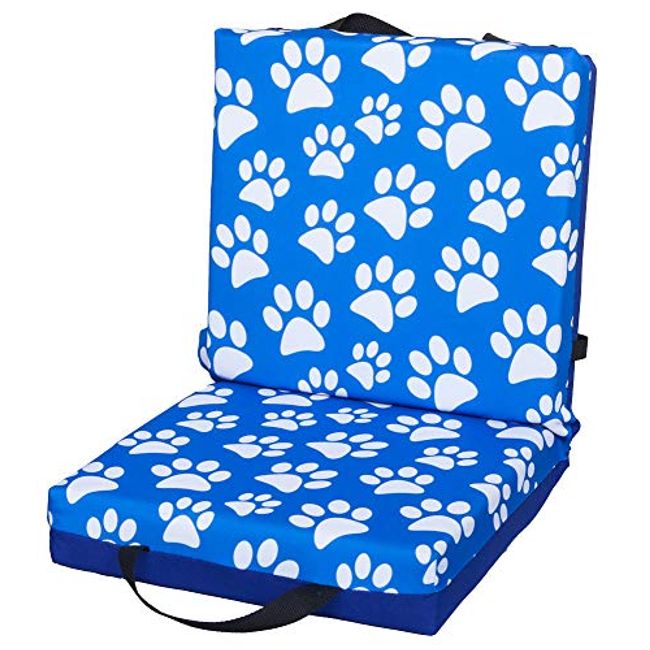 Double Folding Bingo Seat Cushion w/ Cushion Back & Carry Handles 