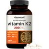 Vitamin K2 240 Capsules MK4 MK7 Double Strength Complete Formula 200mcg