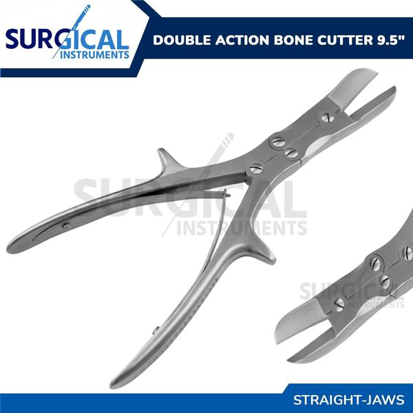 Double Action Bone Cutter 9.5" Scissor STRAIGHT Orthopedic German Grade