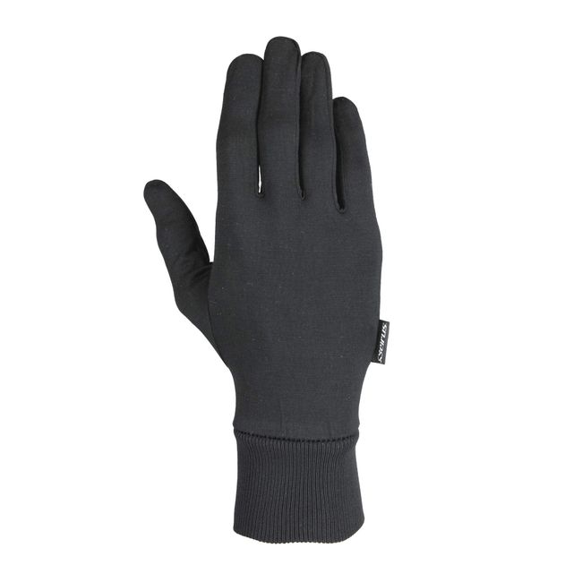 Seirus Innovation Men's Arctic Silk Glove Liner, Black, Small/Medium