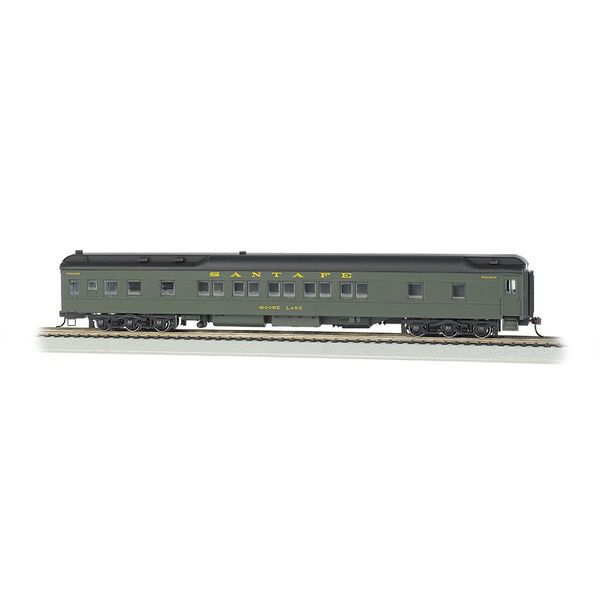 Bachmann Industries Santa Fe Moose Lake Ho Scale 80' Pullman Car with Led Lighting