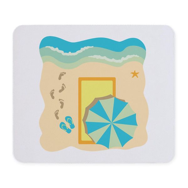 CafePress Beach Umbrella Mousepad Non-Slip Rubber Gaming Mousepad