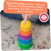 Fat Brain Toys Dimpl Stack - Popping Stack & Nest Sensory Toy for Toddlers