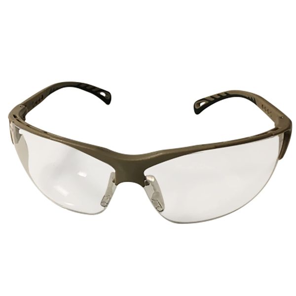 Strike Systems ASG Airsoft Protective Safety Glasses Clear Lens Tan Frame