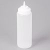 50 PACK / CASE 32 oz Clear Plastic Squeeze Bottle Condiment Dispenser Ketchup