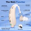 1 PCS Digital Hearing Aid Severe Loss Rechargeable Invisible BTE Ear Aids