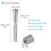 CoCud Thread Milling Taps, Metric M12 x 0.5 Thread, Machine 4 Straight Flutes Left Hand Screw Threading - (Applications: for Tapping Drilling Machine)