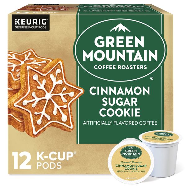 Green Mountain Coffee Roasters light roast Pod Cinnamon Sugar Cookie Coffee, 12 Count