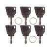 6pc Pack Ignition Switch Starter Keys Replacement for JCB 3CX Digger Plant Excavator Loadall