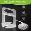 100pcs 1/16" Tile Leveler Spacers Clip for Wall/Floor Ceramic Tile, Stone DIY