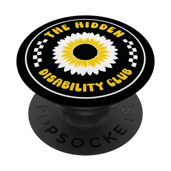 HIDDEN DISABILITY CLUB Sunflower Awareness PopSockets with Interchangeable PopGrip