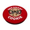 One Smart Cookie, Chocolate Chip Cookie, Nerd, Geek, Rot PopSockets mit austauschbarem PopGrip