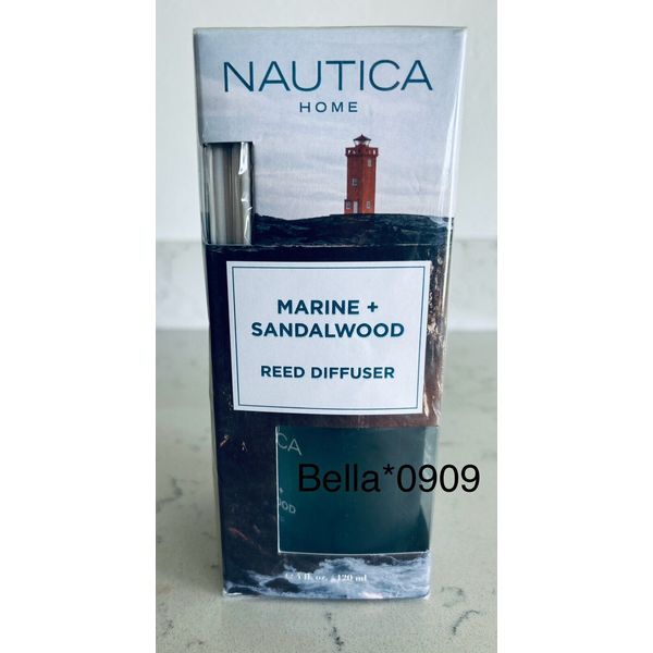 NAUTICA ~MARINE + SANDALWOOD Reed Diffuser 4FL OZ/120ML