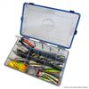 Pro Tackle Lure Box, Shallow Bait Box, Artificial Bait Box, Tackle Box, Grey, Waterproof (Deep - 35.5 x 23 x 9.2 cm)