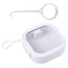 Retainer Case Denture Box,Retainer Box with Aligner Removal Tool,Braces Box,Small Denture Box Night Guard Case Container Storage Holder(Colour:White)