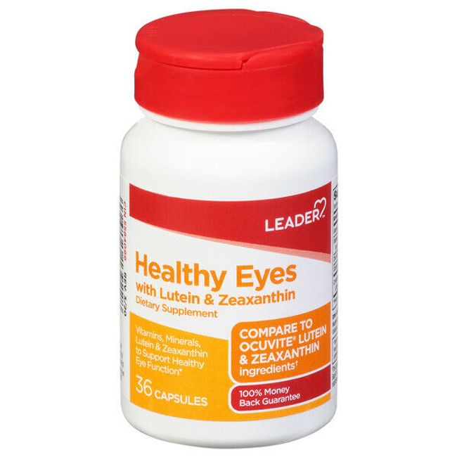 Leader Healthy Eyes with Lutein & Zeaxanthin, 36 Capsules 096295139228VL