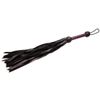 Strict Leather Premium Deerskin Flogger, Purple On Black