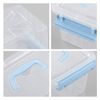 Ortodayes Stackable Storage Container with Lid, Plastic Storage Boxes Set of 6 (3 liter)