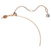 Swarovski Hyperbola set, Infinity, White, Rose gold-tone plated