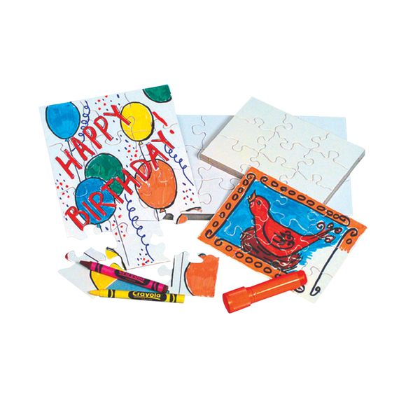 Hygloss Compoz-A-Puzzle, 4" x 5-1/2" Rectangle, 16 Pieces, 24 Puzzles