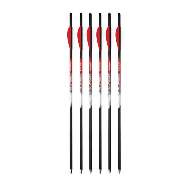 Black Eagle - BE-EXB-6 Executioner Crossbow Fletched Carbon Arrows/Bolts - 20/.001 - 6 Pack