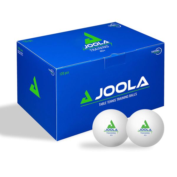 JOOLA Training Table Tennis Balls 120 Pack - 40mm Regulation Bulk Ping Pong Balls for Competition and Recreational Play