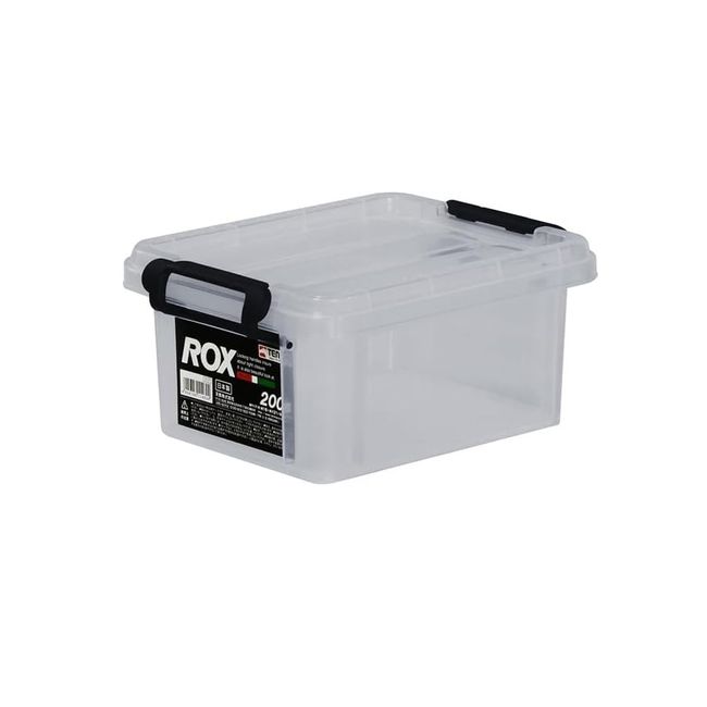 Tenma ROX 200S Storage Box with Special Durability Made in Japan Rocks Clear Case Container Box Closet, Clothes Case, Plastic, Width 6.3 x Depth 8.3 x Height 3.9 inches (16 x 21 x 10 cm)