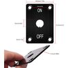 Gebildet Toggle Switch Mounting Plate 12 mm Hole Diameter