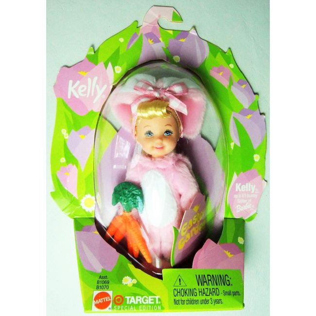 2002 Mattel Easter Garden Kelly in Pink Bunny Suit