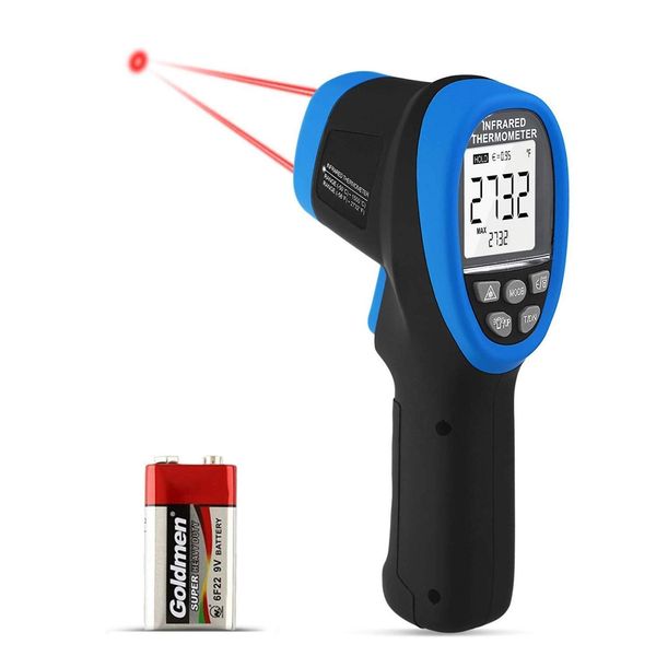 Non-contact Digital Infrared Thermometer BT-1500 D:S=30:1 High Temperature Gun Thermometer -58℉~2732℉ (-50℃~1500℃) Infrared Thermometer Gun with Backlight, Data Hold for HVAC Forge