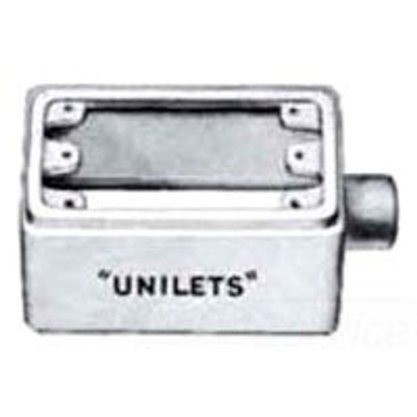Weatherproof Box, 3/4in Hub, Iron