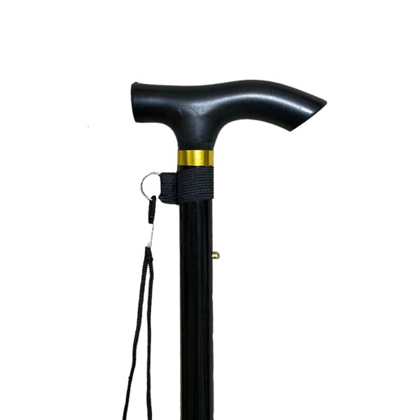 Price Pixel Walking Stick – Collapsible Walking Cane – Walking Sticks for Women & Men, Folding Walking Stick, Adjustable Walking Stick Rubber Ends, Disability & Mobility Aids (Solid, Black)