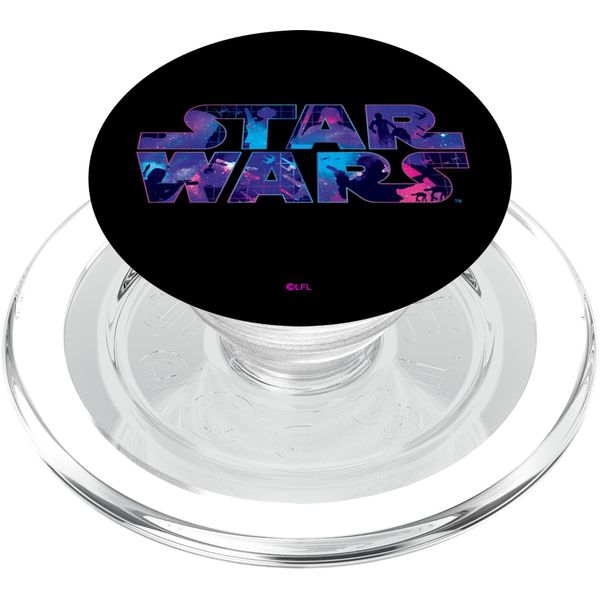 Star Wars Logo Retro 90s Galaxy PopSockets PopGrip for MagSafe