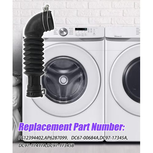 DC97-17345B Washer Drain Hose Compatible With Sam-sung Washing Machine,Replace #DC67-00684A,DC97-17345A,DC97-17417A,DC97-17345B,PS12394402,AP6287099