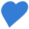 PLEXIGLAS® Zuschnitt 3-50cm - Herz hellblau, Größe:11cm, Pack mit:1 Stück