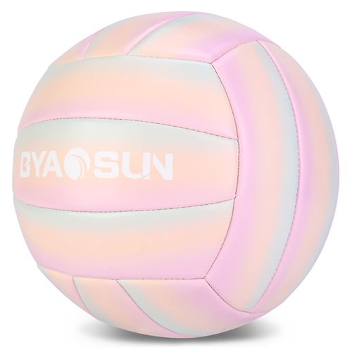 BYAOSUN Volleyball No. 5 Ball, PU, Practice, Outdoor/Indoor Use, No. 5 Volleyball, For Adults, High School Students, Elementary School Students, Soft, Lightweight, Beach Volleyball, Mom's Volleyball