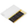 12Pcs Natural False Eyebrow, 3D Extension Fake Eyebrow Enhancer, Individual Reusable Artificial Eyebrows Light Fiber Eyebrows Black(11mm)