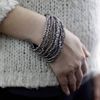 Multi-Bead Bangle Wooden Clasp Assorted Gold/Bronze Multi-Bead Bangle and Buddha Bracelets