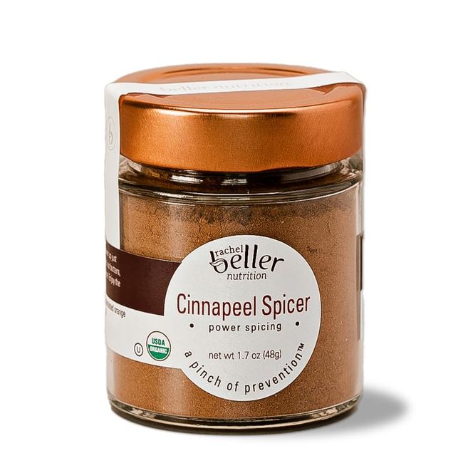 Rachel Beller Nutrition Power Spicing | CINNAPEEL SPICER | 1.7 oz | Organic Spice Blend Seasoning