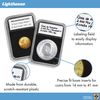 Lighthouse - QUICKSLAB Rectangular Coin Capsules with Precise Fit Foam Insert for 15 mm Coins