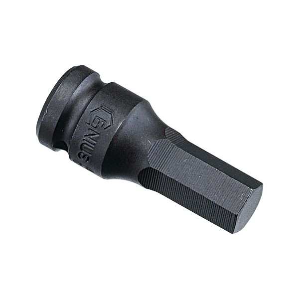 Genius Tools 1/2" Dr. 14mm Hex Impact Bit Socket, 76mmL (CR-Mo) - 447614