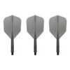 Condor Zero Stress Flight System | Small Size | Dart Flights | Multiple Sizes | Multiple Colours (Clear Black, Short)