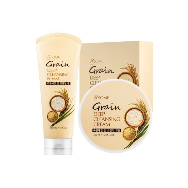 Sprouted brown rice deep cleansing cream cleansing foam foam cleansing 220ml+300ml cleansing set