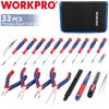 WORKPRO 33PCS Precision Repair Tool Set Screwdriver Set Craft Utility Knife Blue