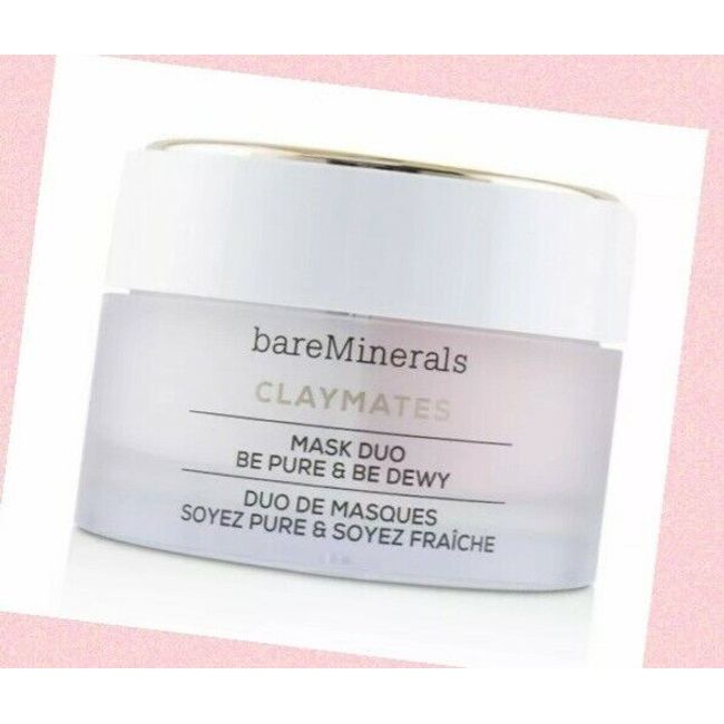 Bareminerals Claymates Mask Duo  Be Pure & Dewy -  58g NEW IN BOX