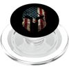 Spartan Helmet American Flag PopSockets PopGrip for MagSafe