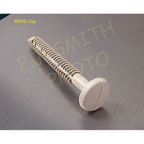 Vinyl Shutter Lok Fasteners Clay [Qty of 84]  3" Length Exterior #008