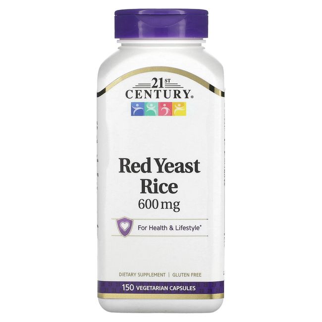 21st Century Red Yeast Rice 150 Veggie Caps Vegetarian